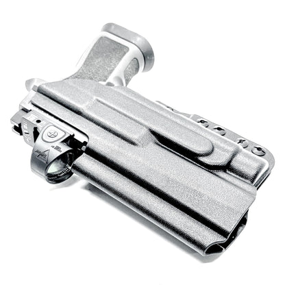 IWB Kydex Inside Waistband Holster for the Sig Sauer P320 Full-Size & Carry pistols & Streamlight TLR-1 or TLR-1 HL in Black with a DCC Monoblock and a ModWing.