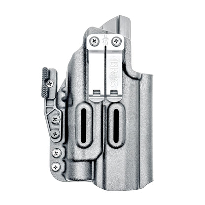 IWB Kydex Inside Waistband Holster for the Sig Sauer P320 Full-Size & Carry pistols & Streamlight TLR-1 or TLR-1 HL in Black with a DCC Monoblock and a ModWing.