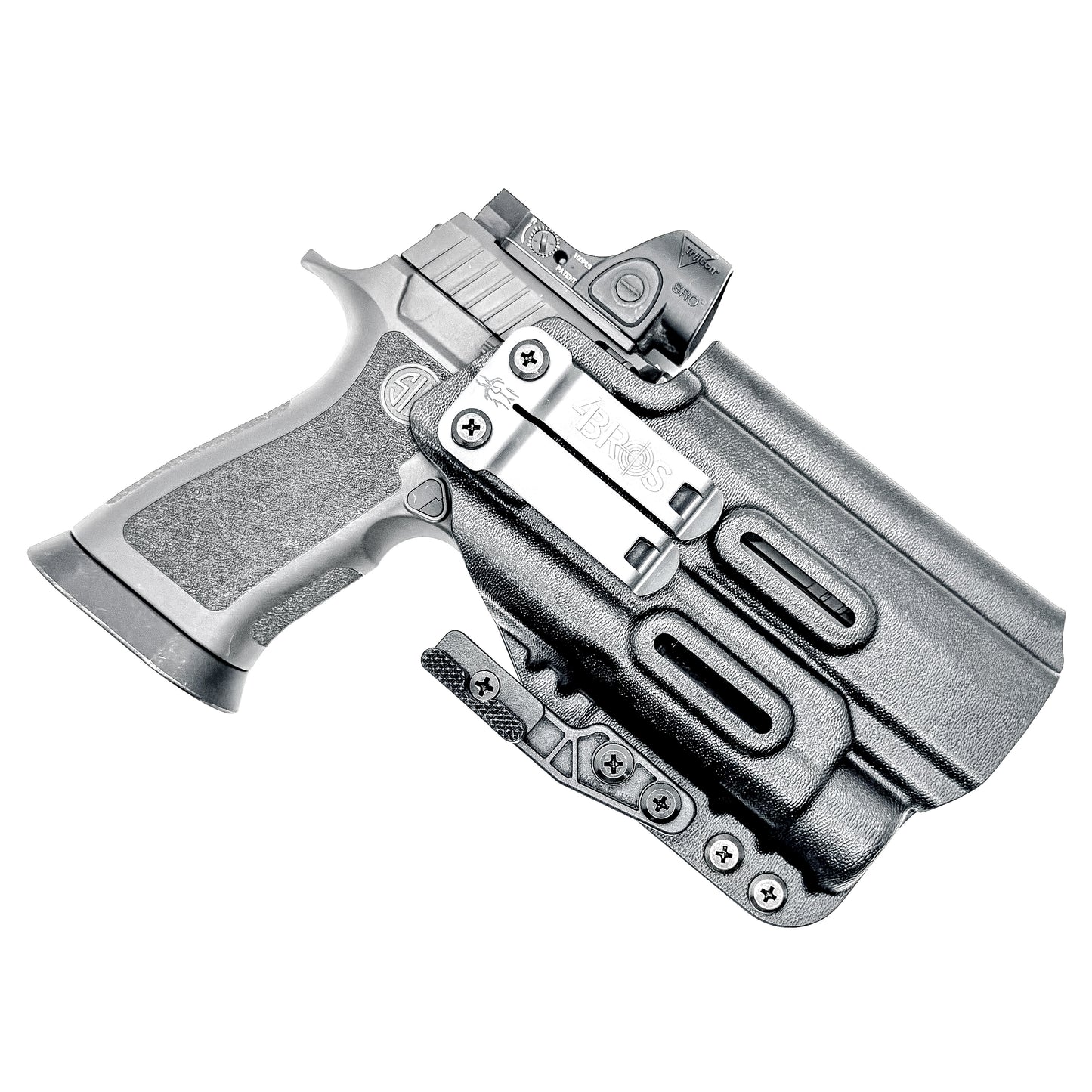 IWB Kydex Inside Waistband Holster for the Sig Sauer P320 Full-Size & Carry pistols & Streamlight TLR-1 or TLR-1 HL in Black with a DCC Monoblock and a ModWing.
