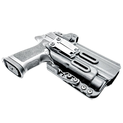 IWB Kydex Inside Waistband Holster for the Sig Sauer P320 Full-Size & Carry pistols & Streamlight TLR-1 or TLR-1 HL in Black with a DCC Monoblock and a ModWing.