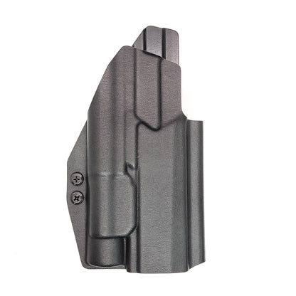 For the best Outside Waistband OWB Holster designed to fit the Sig Sauer P320 Full Size, Carry, Compact, M17, M18, and X-Five, X5 pistols with the Streamlight TLR-1, shop Four Brothers Holsters. Full sweat guard, adjustable retention. Made from .080" kydex with minimal material and smooth edges to reduce printing