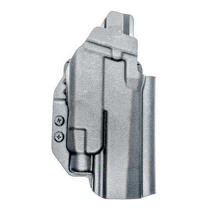 Outside Waistband OWB holster for the Sig Sauer P320 pistol & Streamlight TLR-7 X or A .  Shown in black with the 4BROS 1.5" Belt Slide.