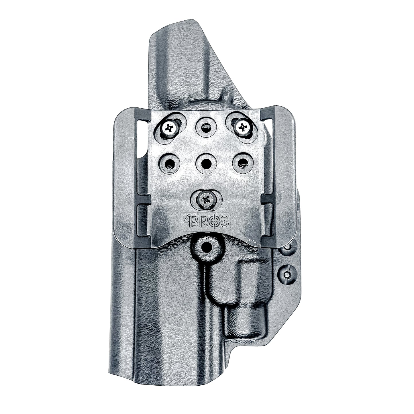Outside Waistband OWB holster for the Sig Sauer P320 pistol & Streamlight TLR-7 X or A .  Shown in black with the 4BROS 1.5" Belt Slide.