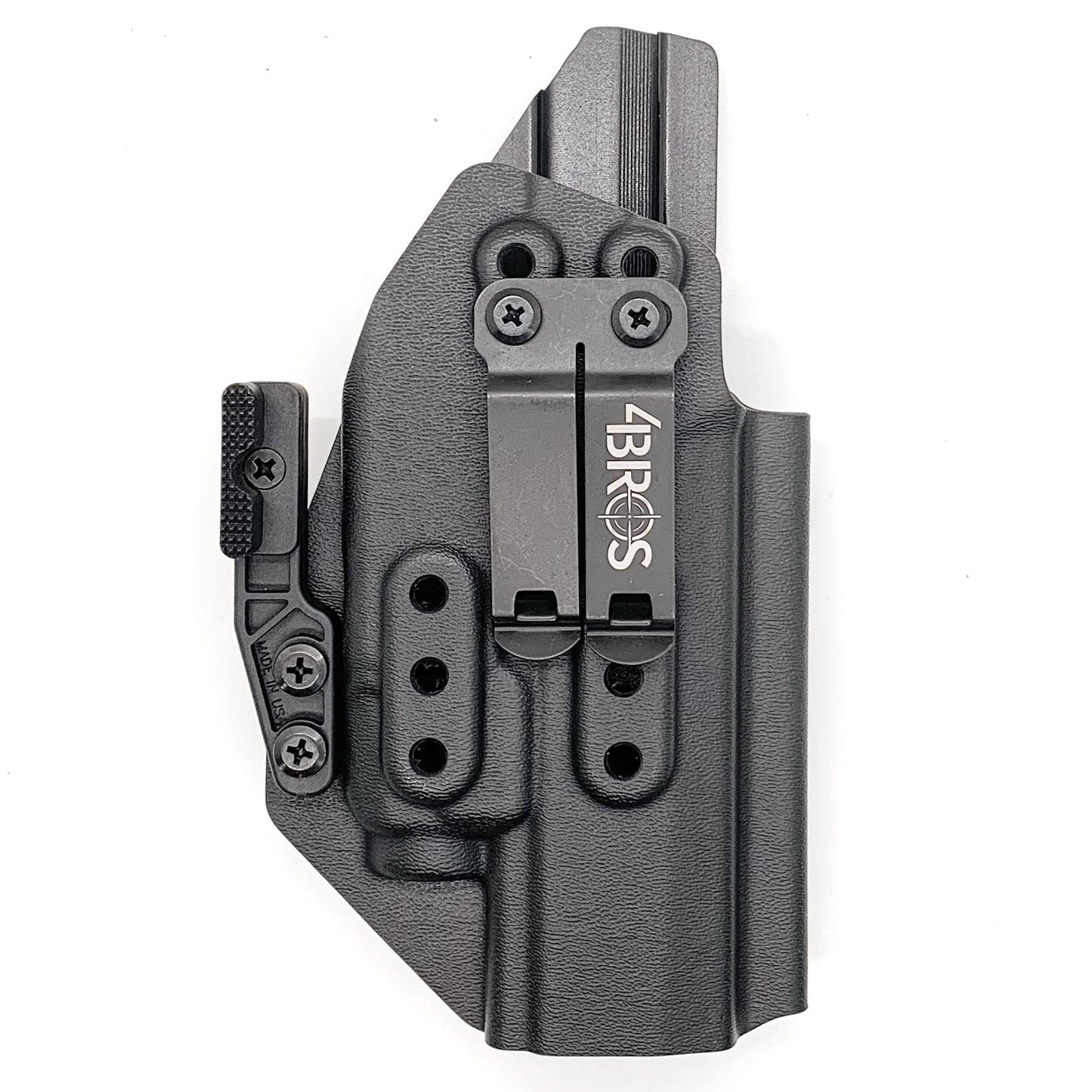 For the best, IWB holster for the Sig Sauer P320 Full Size, X5, & M17 with Streamlight TLR-7 X or A & Align Tactical Thumb Rest, shop Four Brothers holsters. 