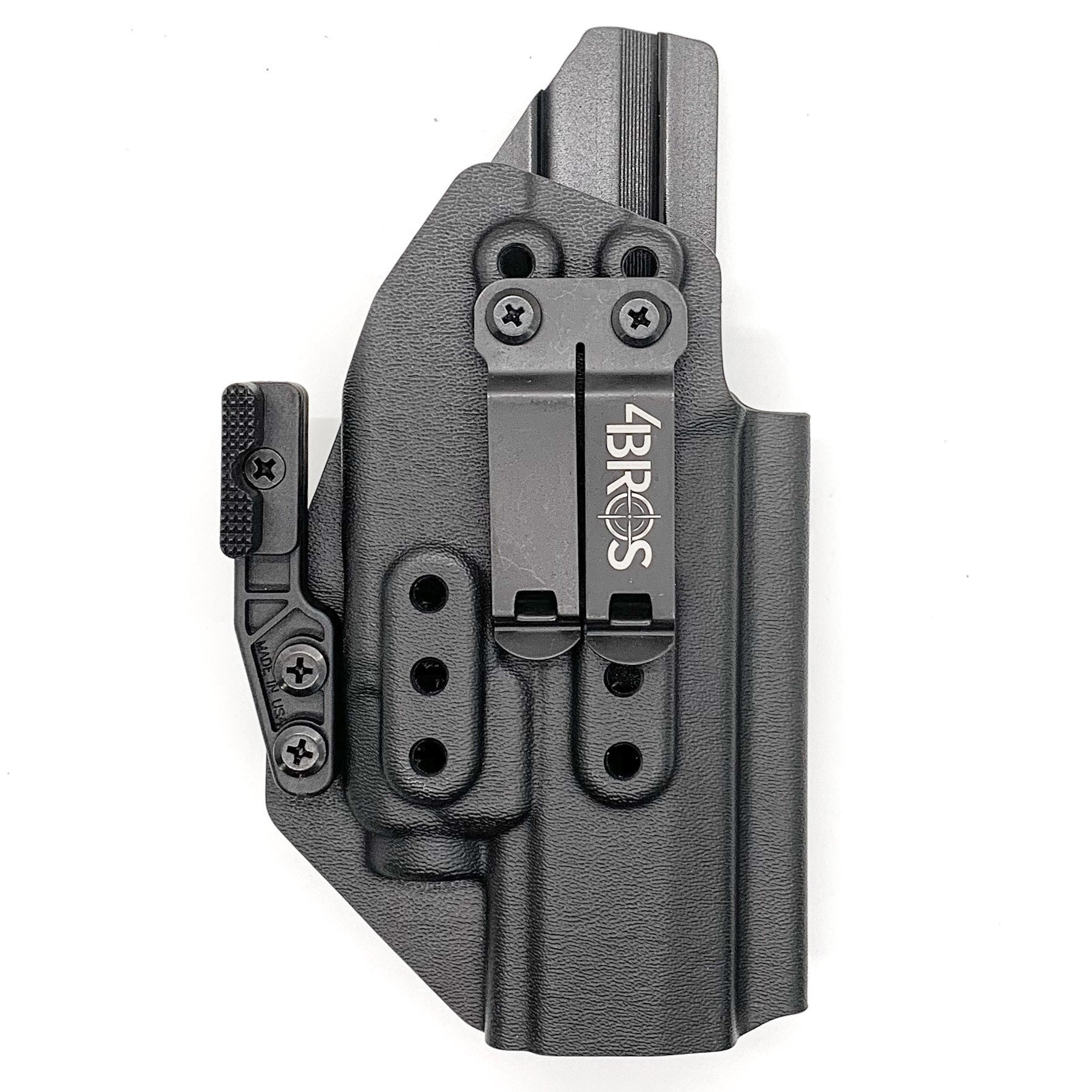 For the best, IWB holster for the Sig Sauer P320 Full Size, X5, & M17 with Streamlight TLR-7 X or A & Align Tactical Thumb Rest, shop Four Brothers holsters. 