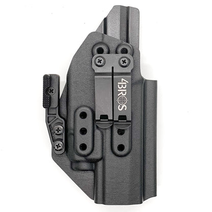 For the best, IWB holster for the Sig Sauer P320 Full Size, X5, & M17 with Streamlight TLR-7 X or A & Align Tactical Thumb Rest, shop Four Brothers holsters. 
