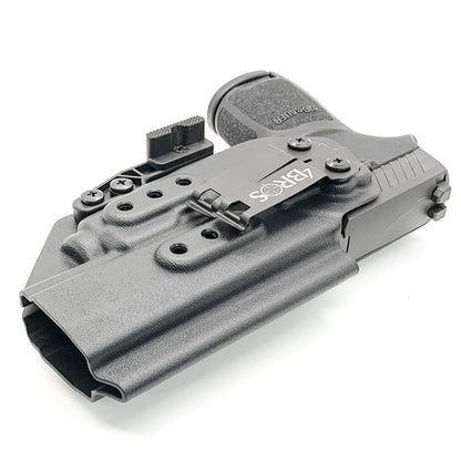 For the best, IWB holster for the Sig Sauer P320 Full Size, X5, & M17 with Streamlight TLR-7 X or A & Align Tactical Thumb Rest, shop Four Brothers holsters. 