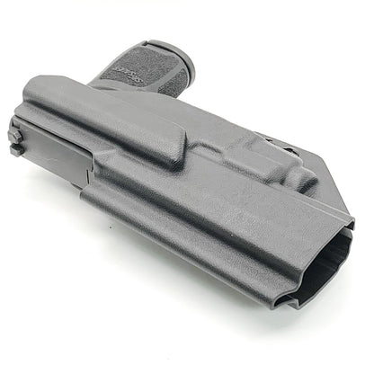 For the best, IWB holster for the Sig Sauer P320 Full Size, X5, & M17 with Streamlight TLR-7 X or A & Align Tactical Thumb Rest, shop Four Brothers holsters. 