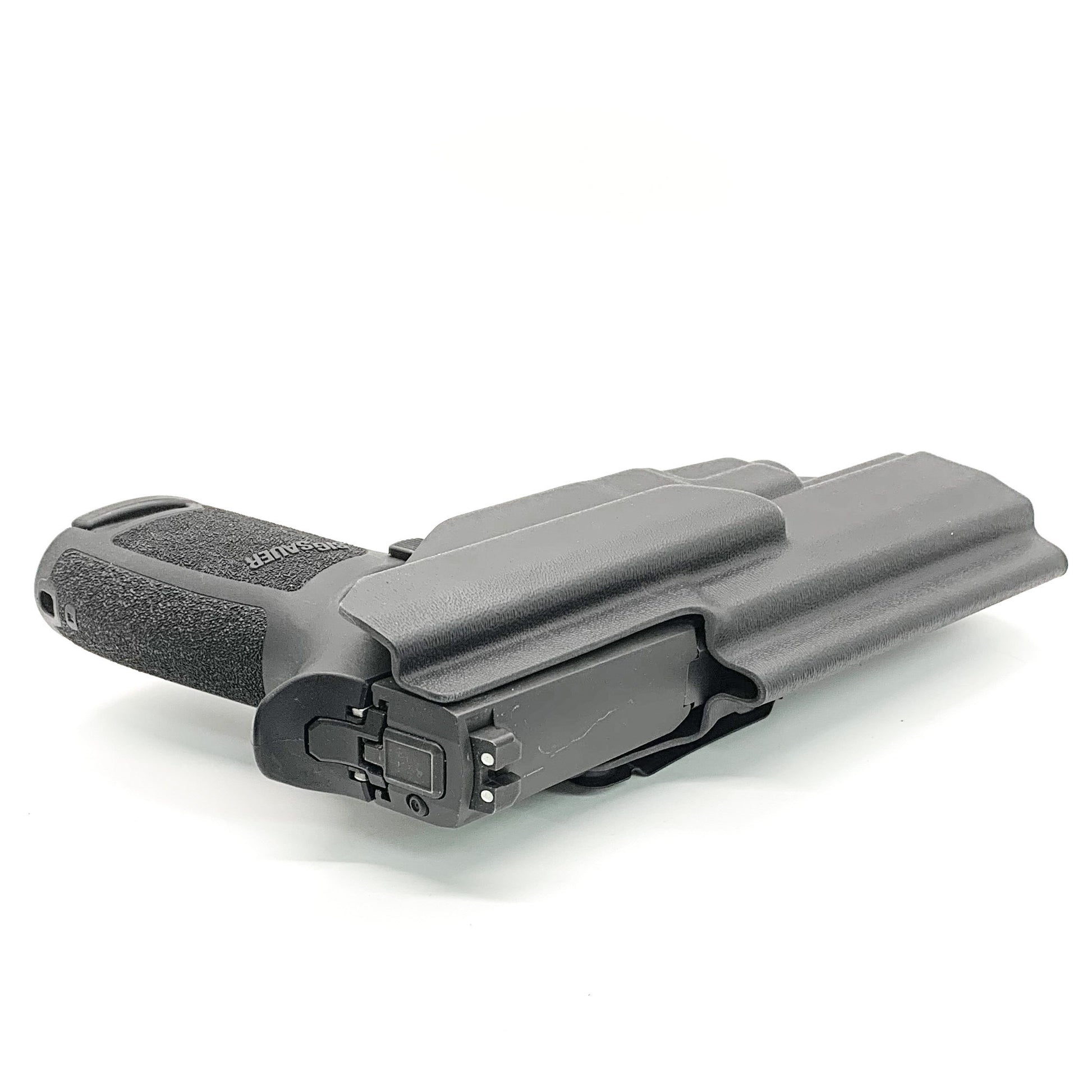 For the best, IWB holster for the Sig Sauer P320 Full Size, X5, & M17 with Streamlight TLR-7 X or A & Align Tactical Thumb Rest, shop Four Brothers holsters. 