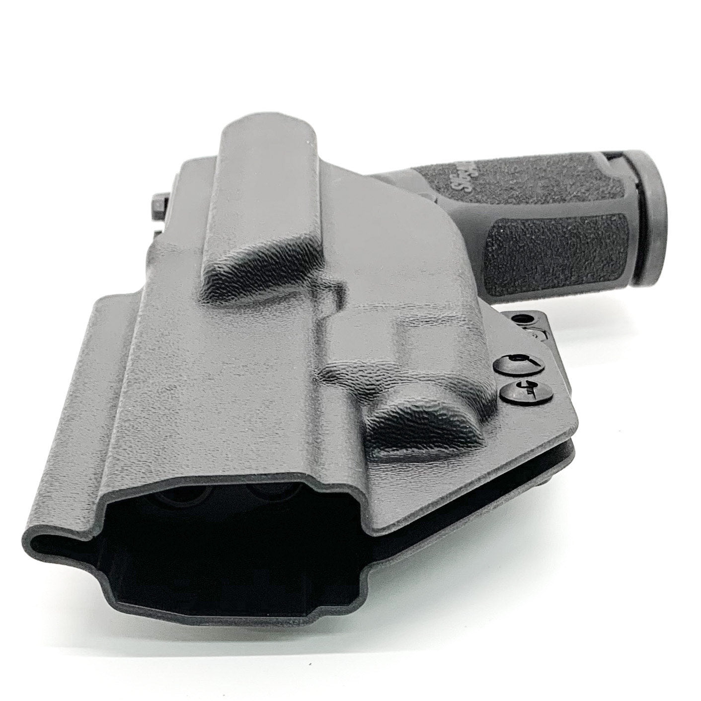 For the best, IWB holster for the Sig Sauer P320 Full Size, X5, & M17 with Streamlight TLR-7 X or A & Align Tactical Thumb Rest, shop Four Brothers holsters. 