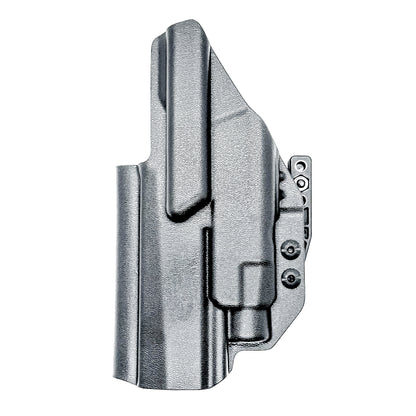 Black Inside Waistband IWB holster for the Sig Sauer P320 Full Size, X5, & M17 with Streamlight TLR-7 X or HL-X & GoGun USA Gas Pedal with a DCC Monoblock and a Modwing.