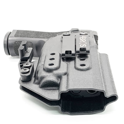 For the best IWB Kydex Inside Waistband Holster for the Sig Sauer P320 Full Size, X5, and M17 & the Streamlight TLR-8 or TLR-8Ashop Four Brothers Holsters.