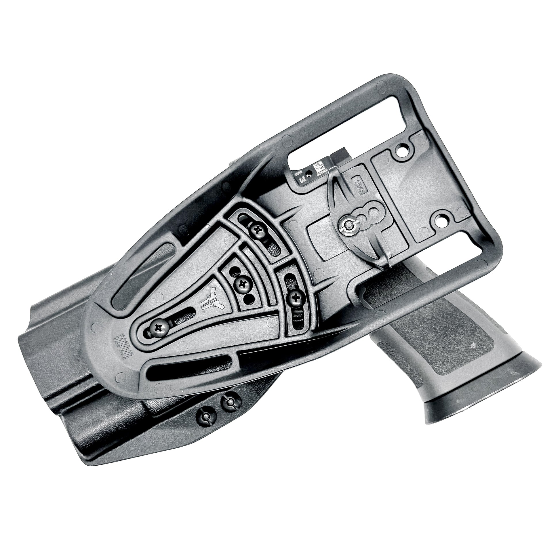 Sig Sauer P320 with X300 Gas Pedal Duty & Competition Holster in Black with Duty Drop