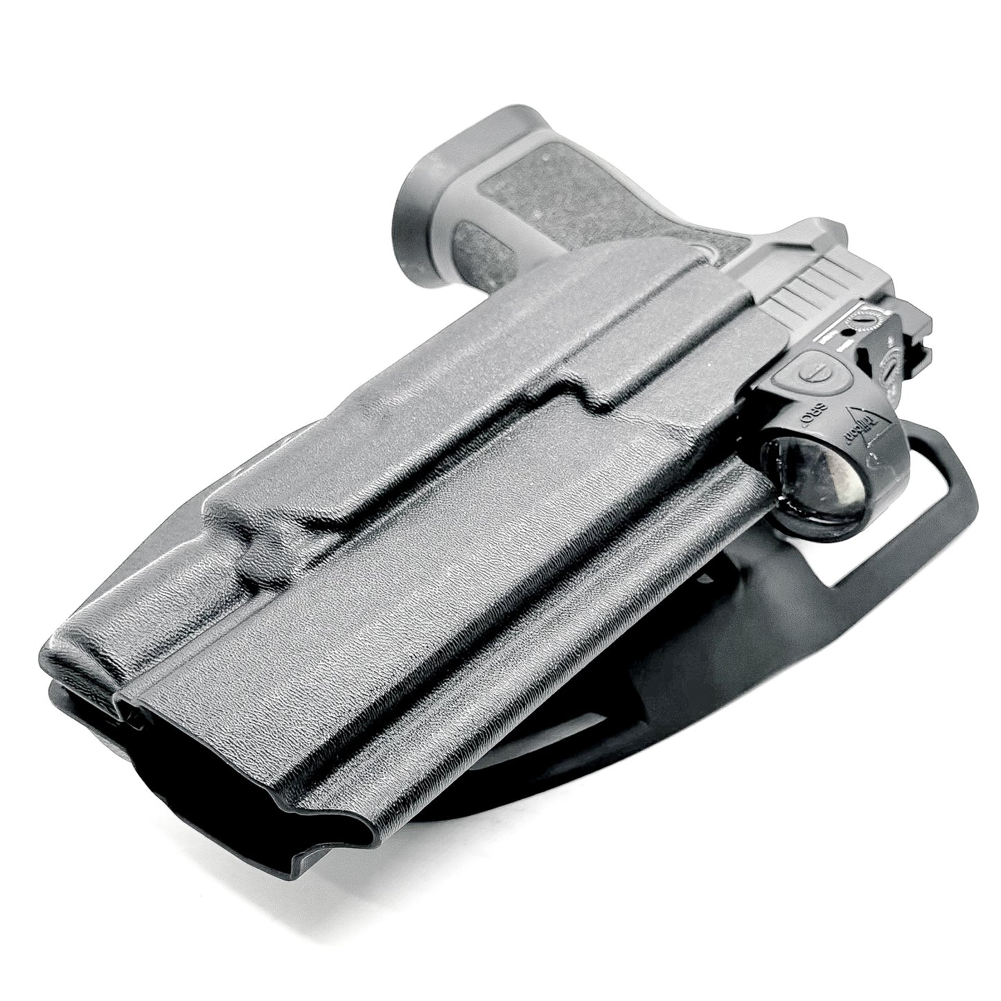 Sig Sauer P320 with X300 Gas Pedal Duty & Competition Holster in Black with Duty Drop