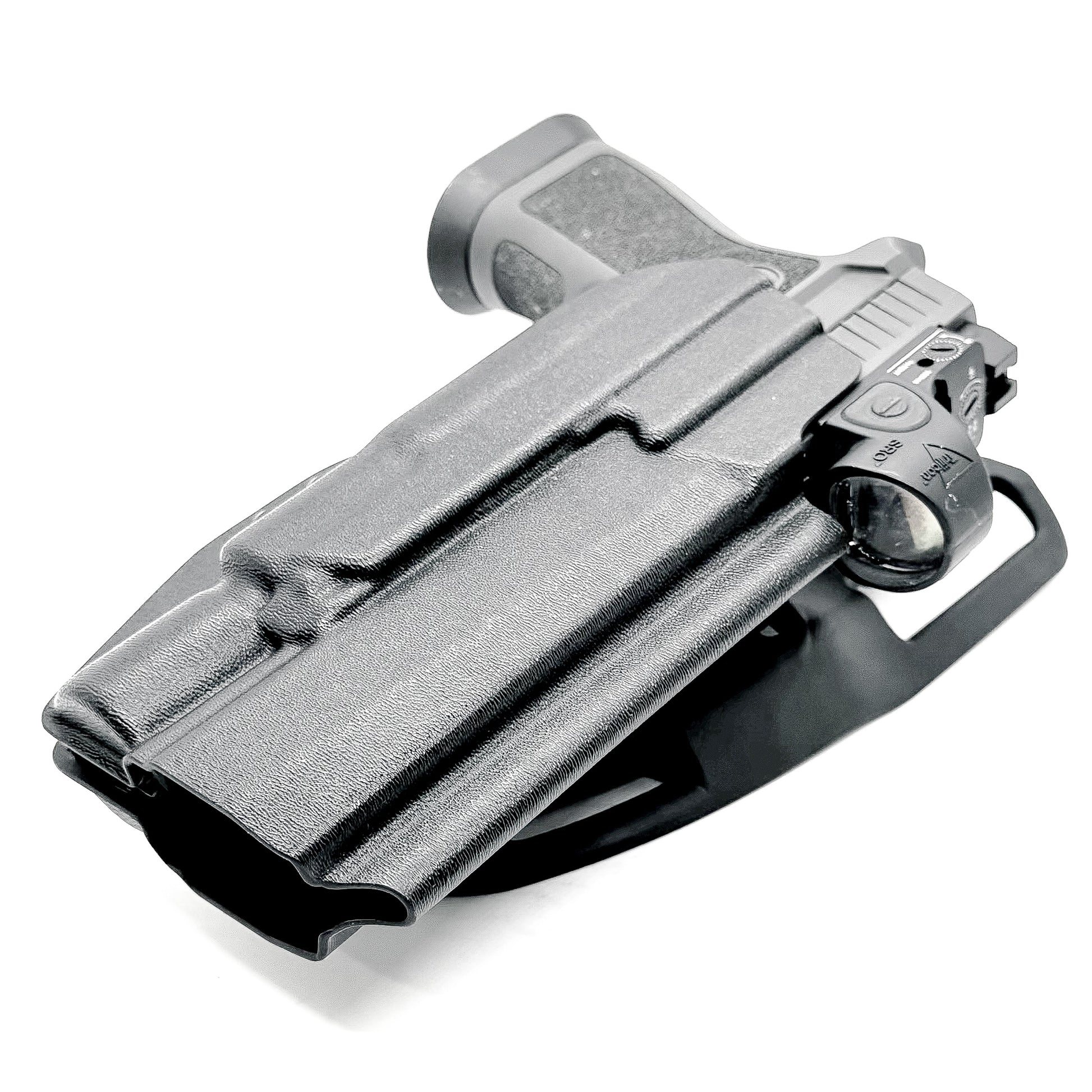 Sig Sauer P320 with X300 Gas Pedal Duty & Competition Holster in Black with Duty Drop