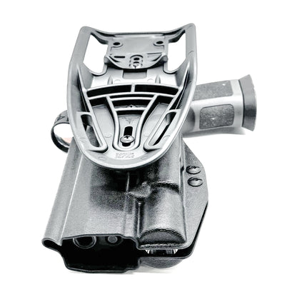 Sig Sauer P320 with X300 Gas Pedal Duty & Competition Holster in Black with Duty Drop