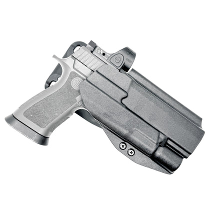 Sig Sauer P320 with X300 Gas Pedal Duty & Competition Holster in Black with Duty Drop