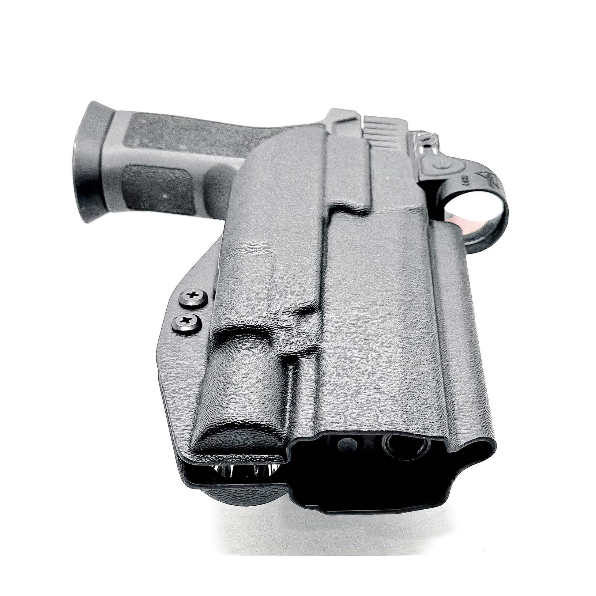 Sig Sauer P320 with X300 Gas Pedal Duty & Competition Holster in Black with Duty Drop