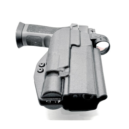 Sig Sauer P320 with X300 Gas Pedal Duty & Competition Holster in Black with Duty Drop
