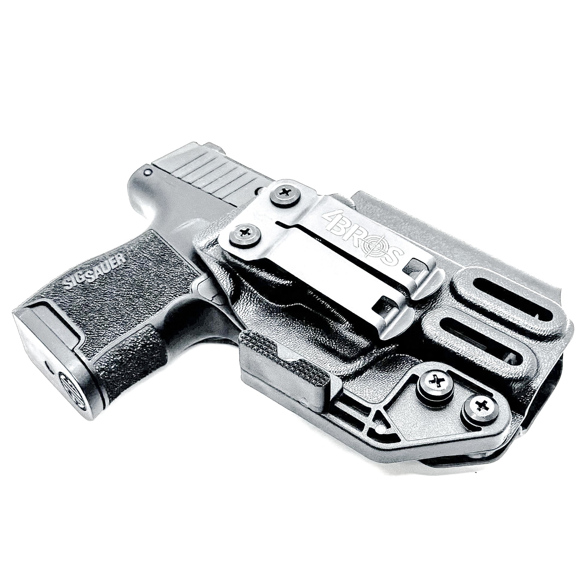 AIWB, IWB, Kydex Inside Waistband Holster Designed to fit the Sig Sauer P365-380 pistol,in black with DCC Monoblock and a modwing.