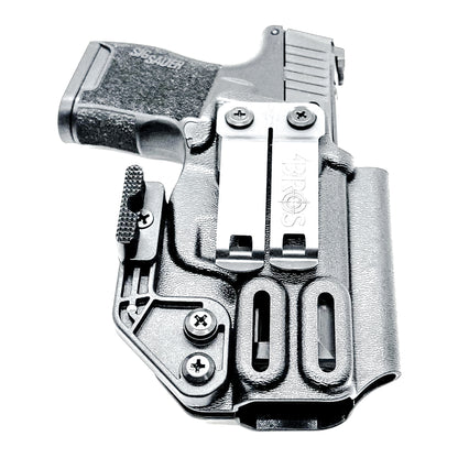 AIWB, IWB, Kydex Inside Waistband Holster Designed to fit the Sig Sauer P365-380 pistol,in black with DCC Monoblock and a modwing.