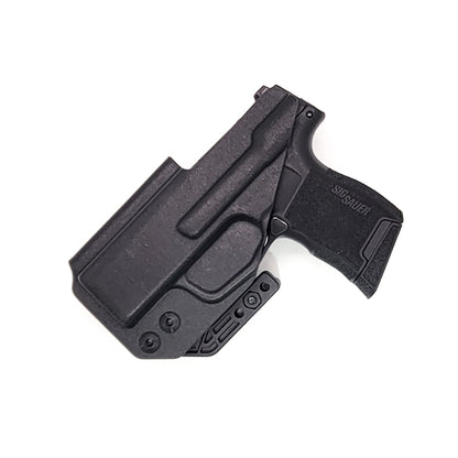 For the best, most comfortable, AIWB, IWB, Kydex Inside Waistband Holster Designed to fit the Sig Sauer P365-380 pistol, shop Four Brothers 4BROS holsters. Adjustable retention, high sweat guard, smooth edges, and minimal material for improved comfort and concealment. Made in the USA P 365 380 