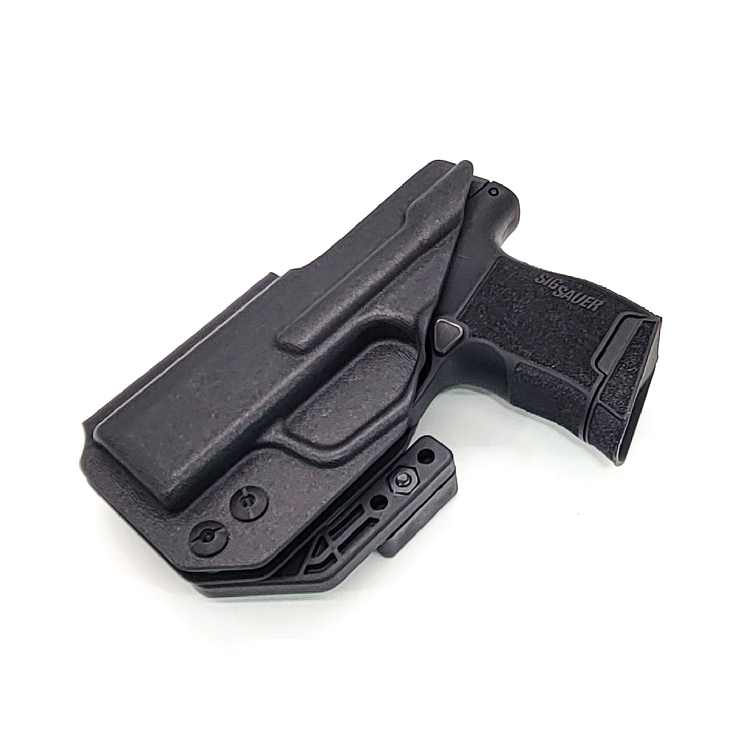 For the best, most comfortable, AIWB, IWB, Kydex Inside Waistband Holster Designed to fit the Sig Sauer P365-380 pistol, shop Four Brothers 4BROS holsters. Adjustable retention, high sweat guard, smooth edges, and minimal material for improved comfort and concealment. Made in the USA P 365 380 