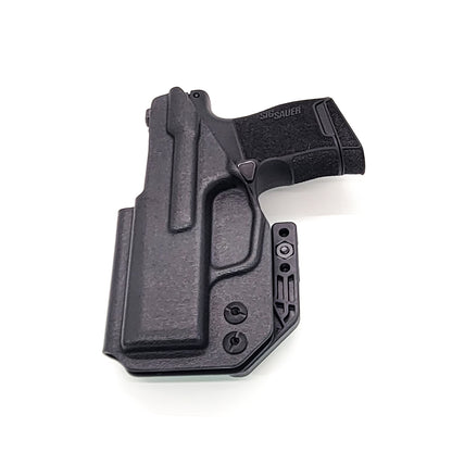 For the best, most comfortable, AIWB, IWB, Kydex Inside Waistband Holster Designed to fit the Sig Sauer P365-380 pistol, shop Four Brothers 4BROS holsters. Adjustable retention, high sweat guard, smooth edges, and minimal material for improved comfort and concealment. Made in the USA P 365 380 