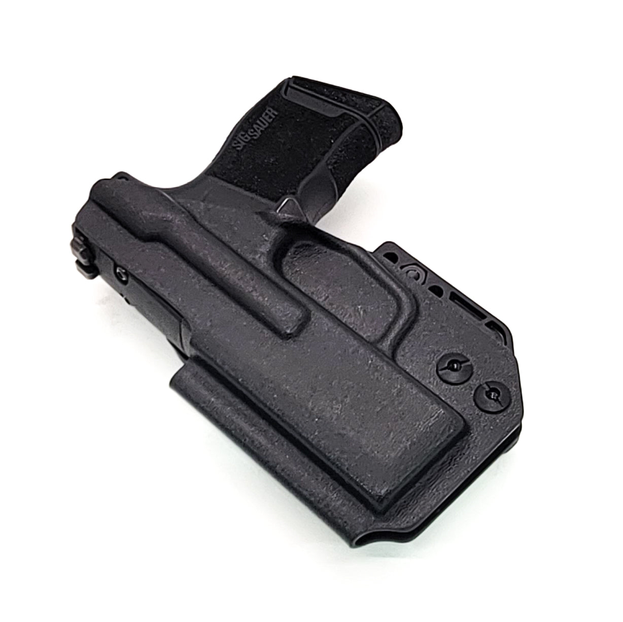 For the best, most comfortable, AIWB, IWB, Kydex Inside Waistband Holster Designed to fit the Sig Sauer P365-380 pistol, shop Four Brothers 4BROS holsters. Adjustable retention, high sweat guard, smooth edges, and minimal material for improved comfort and concealment. Made in the USA P 365 380 