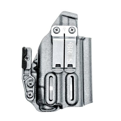 Inside Waistband IWB holster for the Sig Sauer P365-AXG Legion Gen 1 with the Streamlight TLR-7 X or A in black with the DCC Monoblock and a modwing.