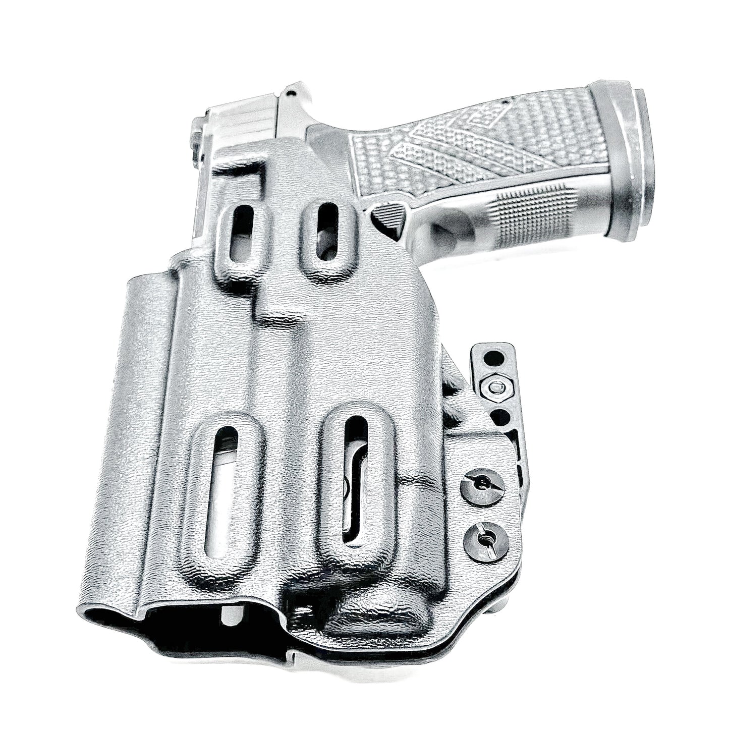 Inside Waistband IWB holster for the Sig Sauer P365-AXG Legion Gen 1 with the Streamlight TLR-7 X or A in black with the DCC Monoblock and a modwing.