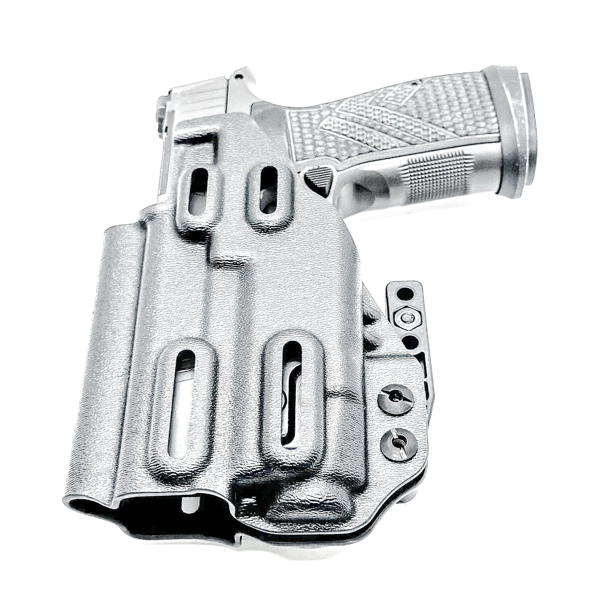 Inside Waistband IWB holster for the Sig Sauer P365-AXG Legion Gen 1 with the Streamlight TLR-7 X or A in black with the DCC Monoblock and a modwing.