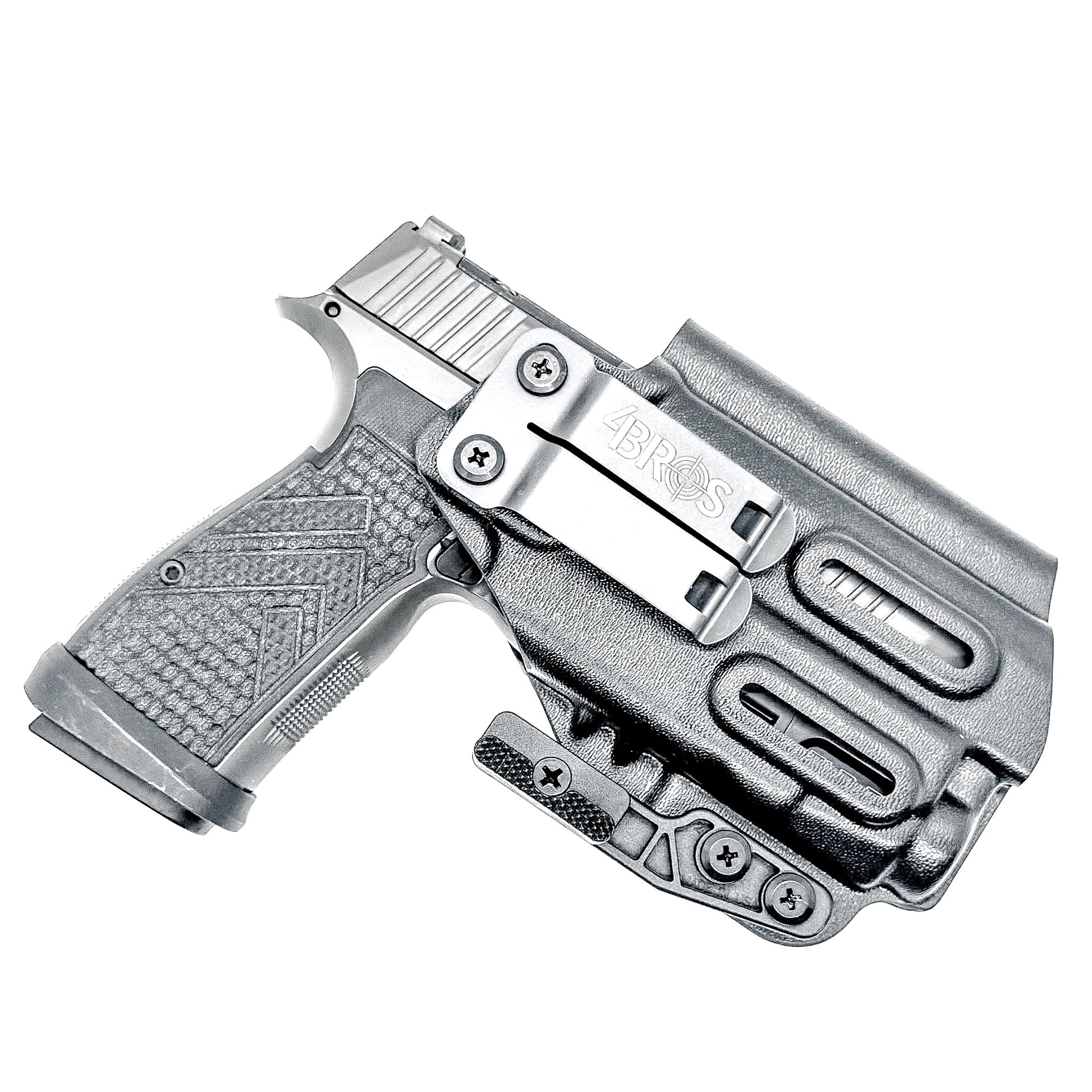 Inside Waistband IWB holster for the Sig Sauer P365-AXG Legion Gen 2 with the Streamlight TLR-7 X or A in black with the DCC Monoblock and a modwing.