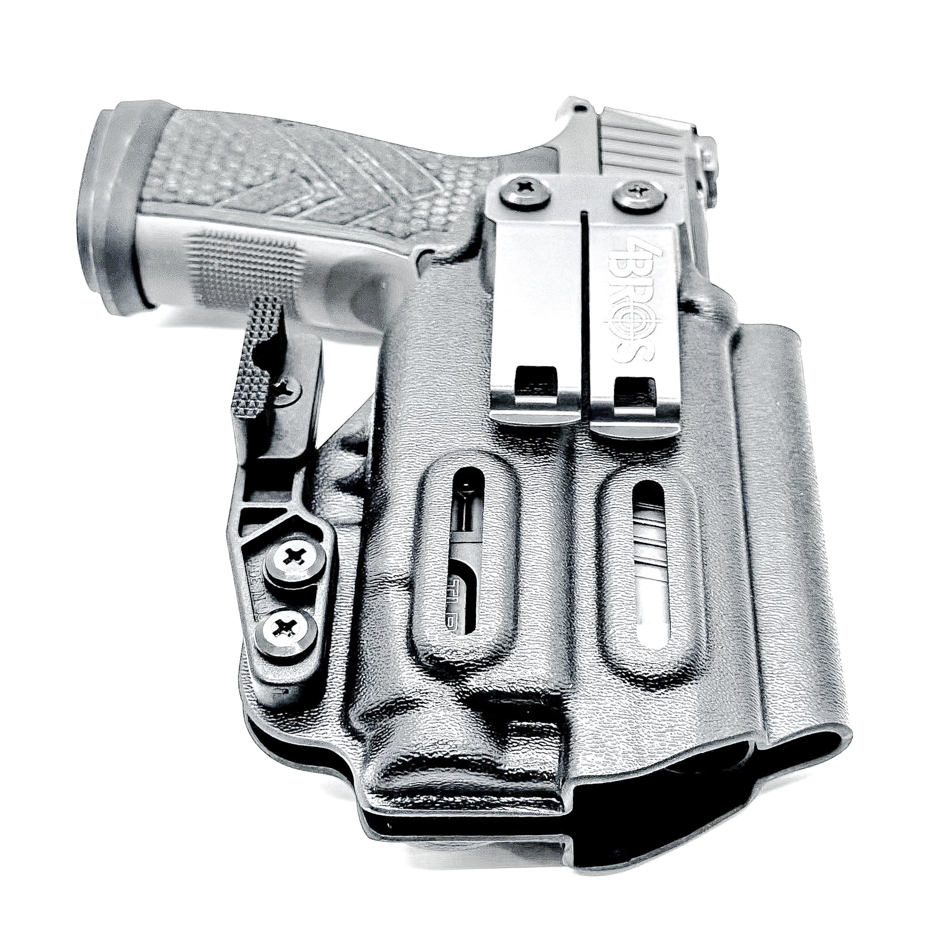 Inside Waistband IWB holster for the Sig Sauer P365-AXG Legion Gen 2 with the Streamlight TLR-7 X or A in black with the DCC Monoblock and a modwing.