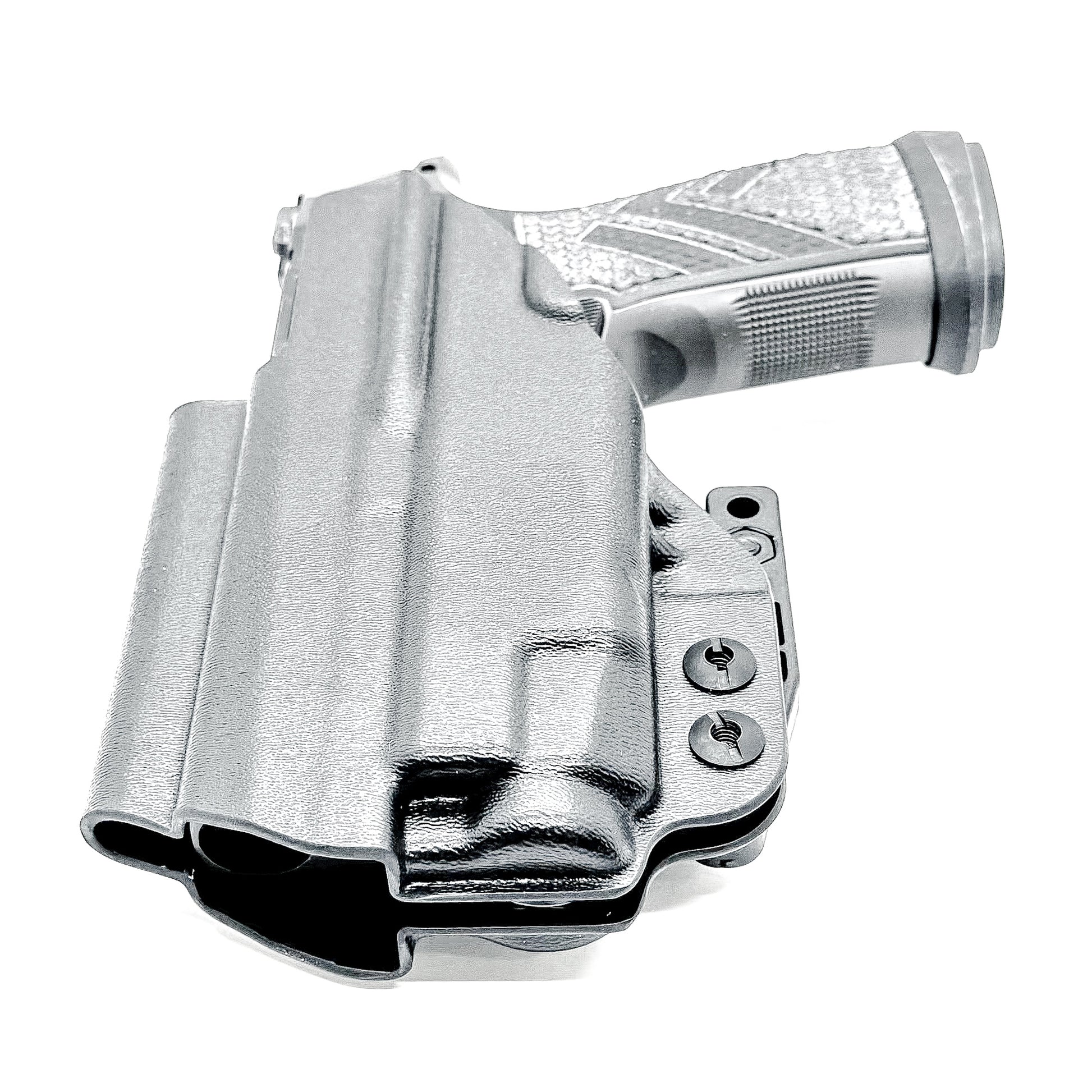Inside Waistband IWB holster for the Sig Sauer P365-AXG Legion Gen 2 with the Streamlight TLR-7 X or A in black with the DCC Monoblock and a modwing.