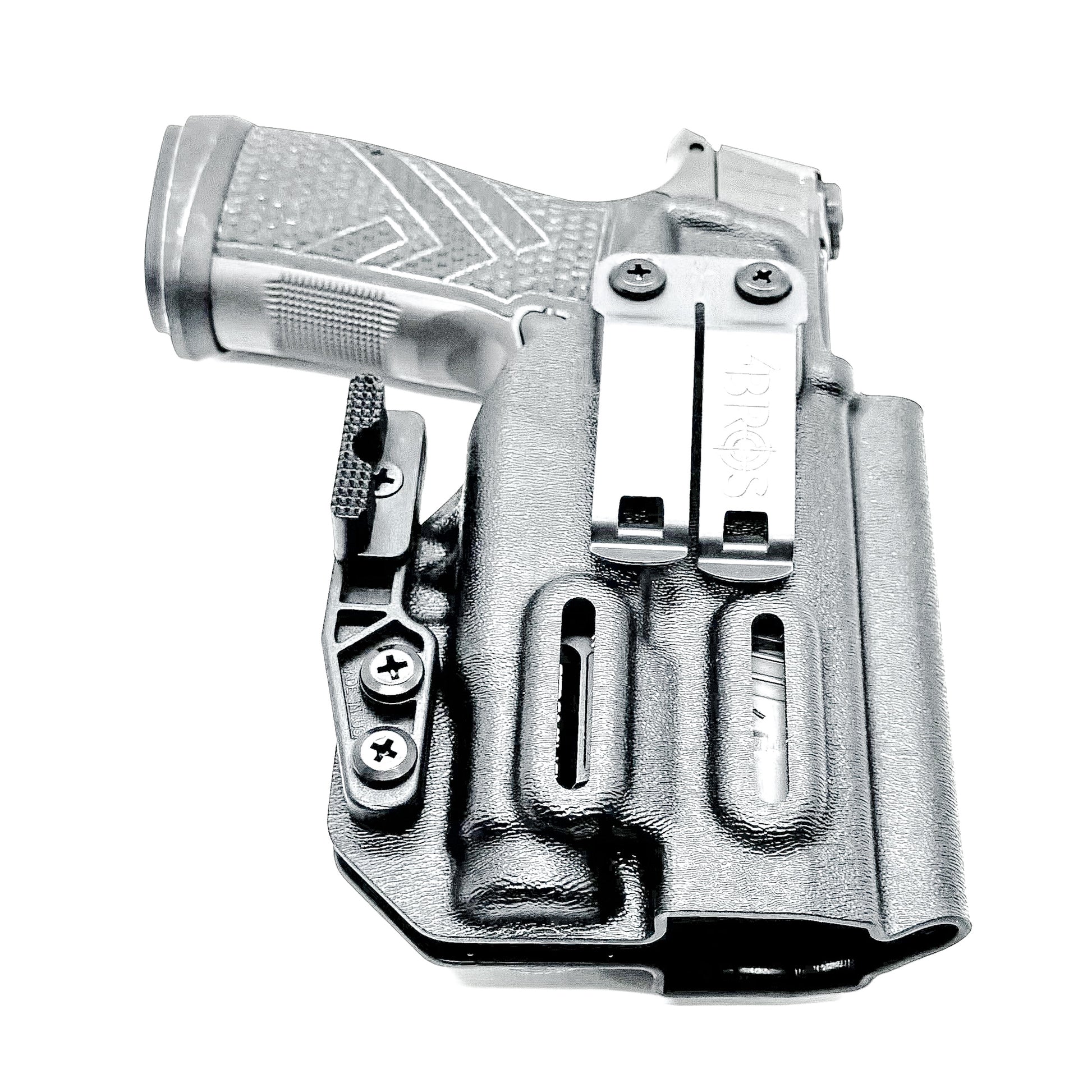 Inside Waistband IWB holster for Sig P365-AXG Legion with Streamlight TLR-7 Sub (1913). Red dot ready, Enigma compatible, Gen 1 specific. Made in USA.