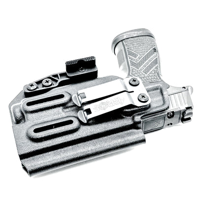 Inside Waistband IWB holster for Sig P365-AXG Legion with Streamlight TLR-7 Sub (1913). Red dot ready, Enigma compatible, Gen 1 specific. Made in USA.