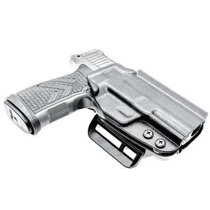 Black Outside Waistband OWB Kydex Holster for the Sig Sauer P365-AXG LEGION Gen 2 handgun, from Four Brothers 4BROS Holsters.