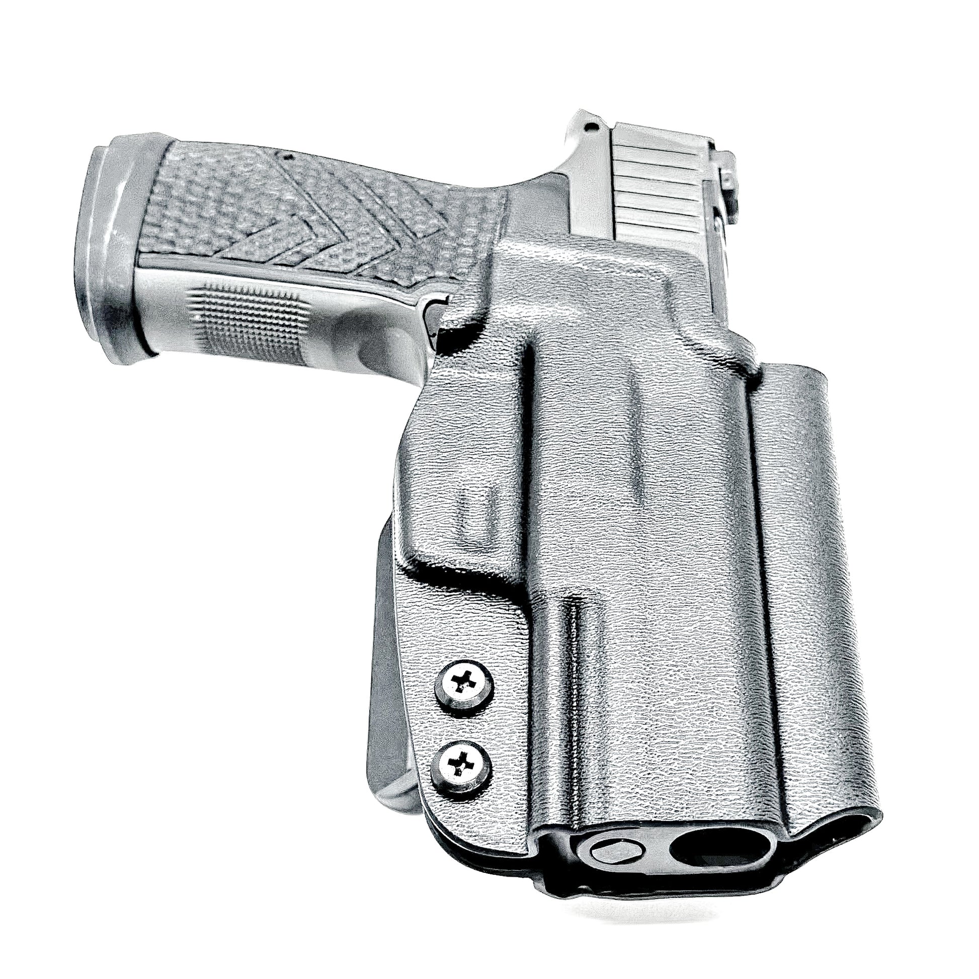 Black Outside Waistband OWB Kydex Holster for the Sig Sauer P365-AXG LEGION Gen 2 handgun, from Four Brothers 4BROS Holsters.