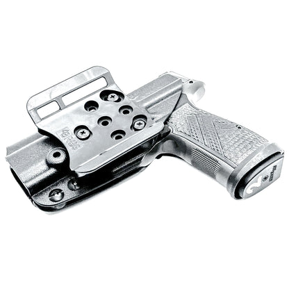 Black Outside Waistband OWB Kydex Holster for the Sig Sauer P365-AXG LEGION Gen 2 handgun, from Four Brothers 4BROS Holsters.