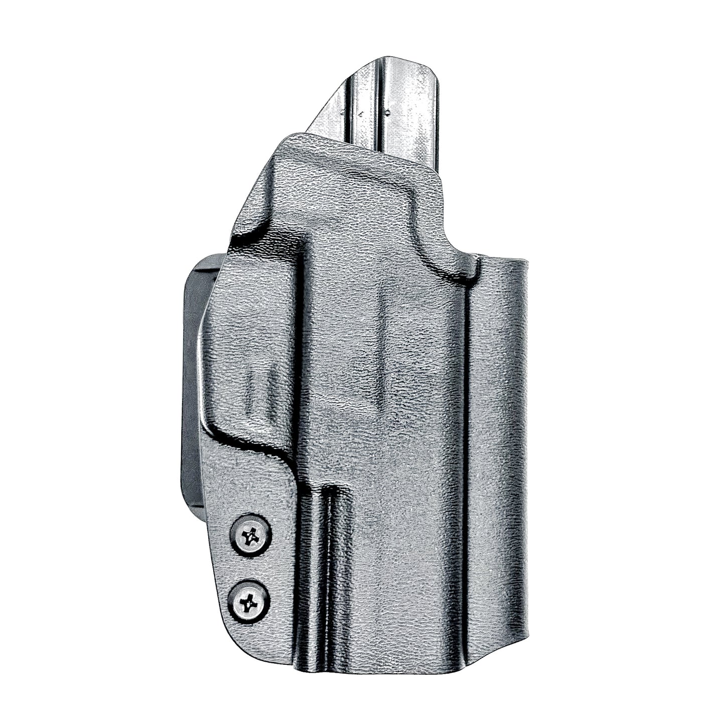Black Outside Waistband OWB Kydex Holster for the Sig Sauer P365-AXG LEGION Gen 2 handgun, from Four Brothers 4BROS Holsters.