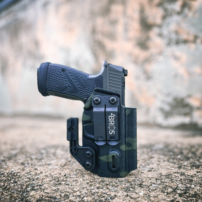 For the best Inside Waistband IWB AIWB Kydex Holster for the Sig Sauer P365-AXG LEGION handgun, shop Four Brothers 4BROS Holsters.  Proudly made in the USA.