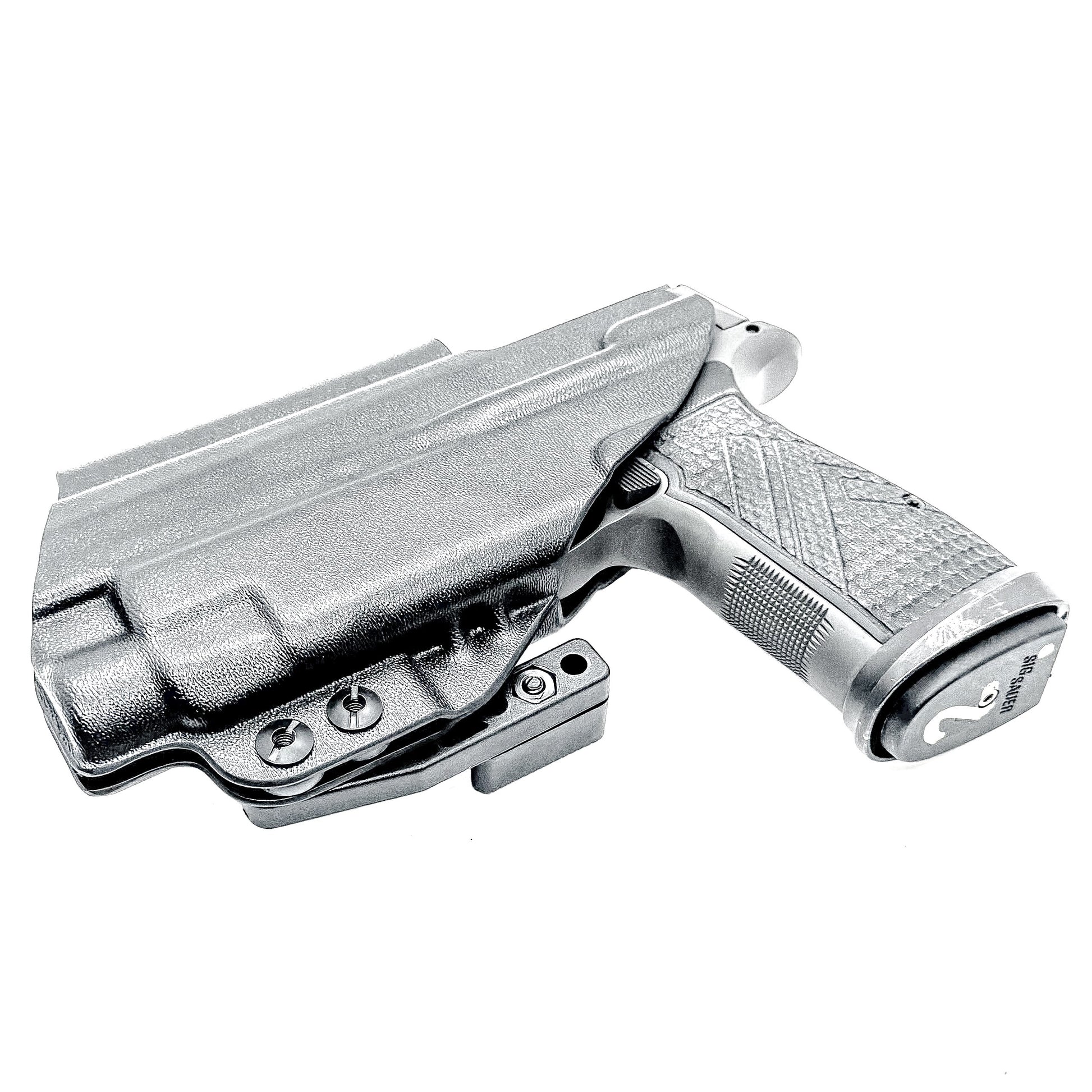 Black Inside Waistband AIWB IWB Holster with DCC Monoblock and a Modwing for the Sig Sauer P365-AXG LEGION with Streamlight TLR-7 HL-X, TLR-7A & TLR-7X 