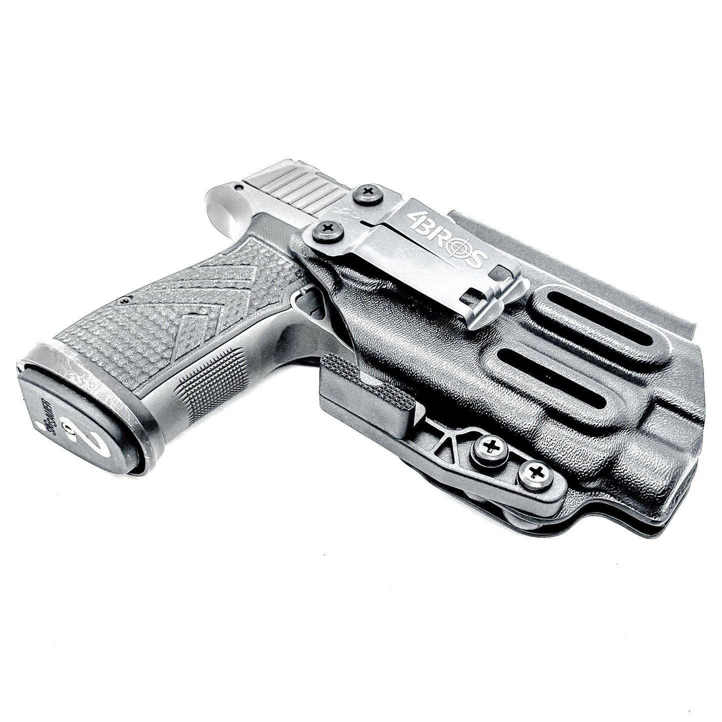 Black Inside Waistband AIWB IWB Holster with DCC Monoblock and a Modwing for the Sig Sauer P365-AXG LEGION with Streamlight TLR-7 HL-X, TLR-7A & TLR-7X 