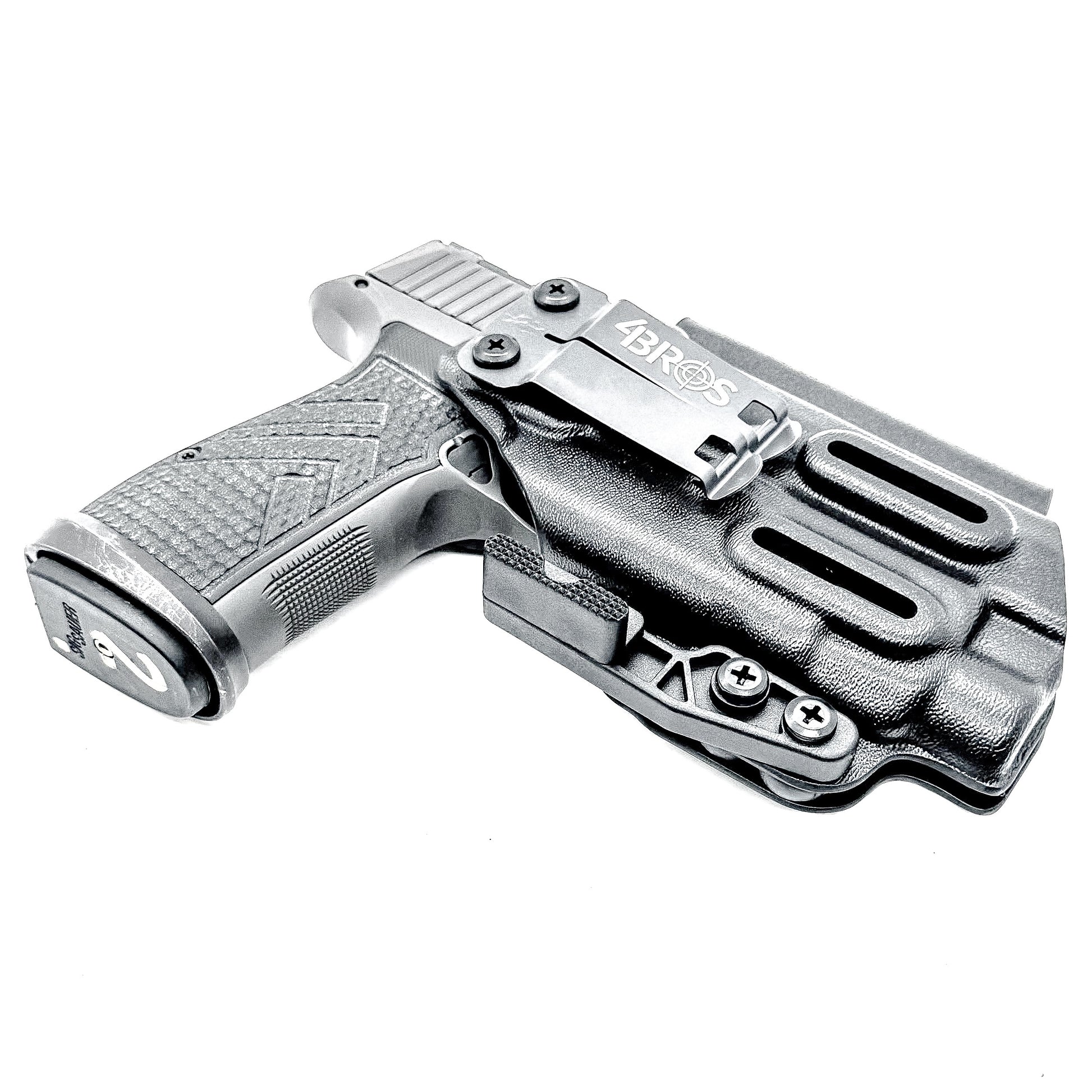 Black Inside Waistband AIWB IWB Holster with DCC Monoblock and a Modwing for the Sig Sauer P365-AXG LEGION with Streamlight TLR-7 HL-X, TLR-7A & TLR-7X 