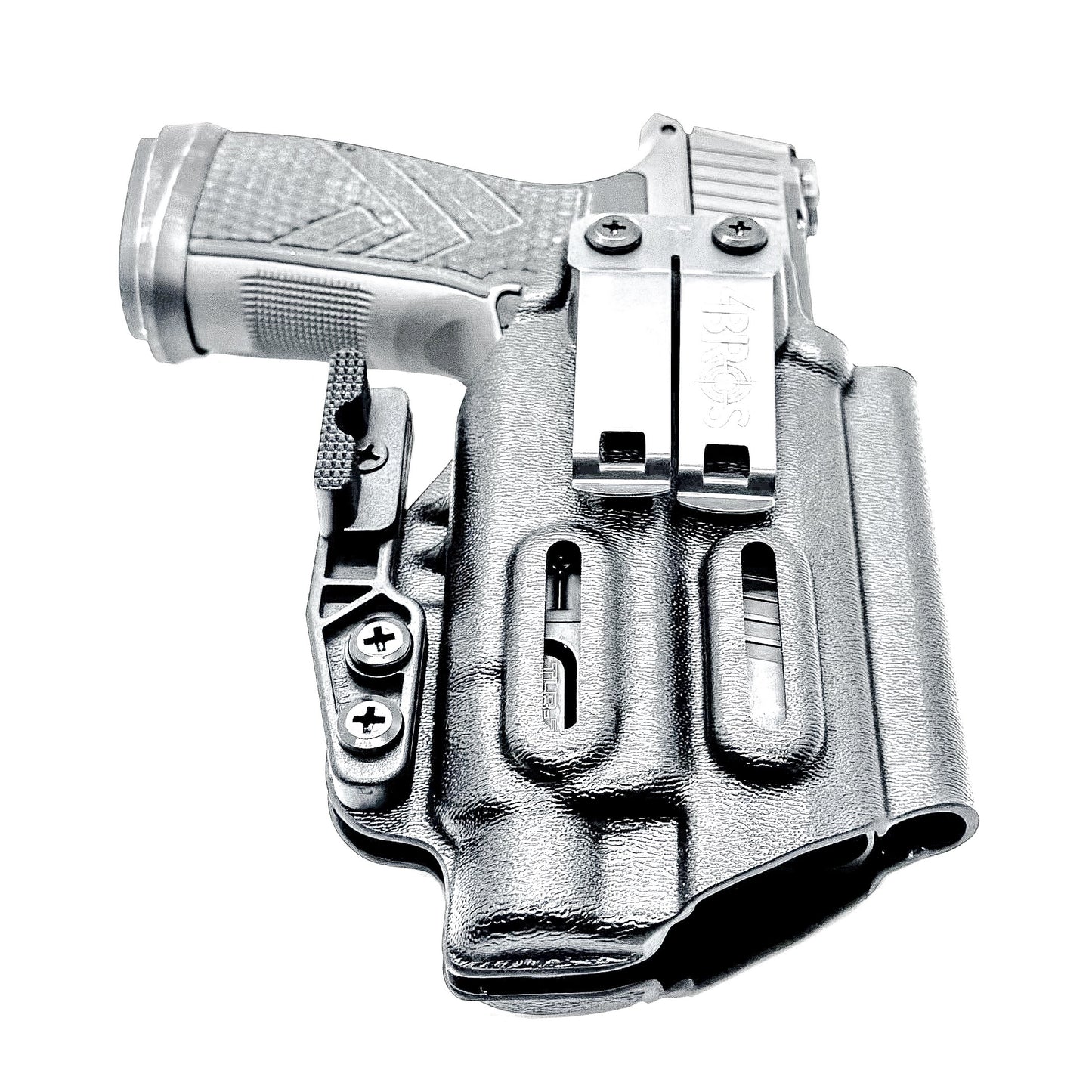Black Inside Waistband AIWB IWB Holster with DCC Monoblock and a Modwing for the Sig Sauer P365-AXG LEGION with Streamlight TLR-7 HL-X, TLR-7A & TLR-7X 