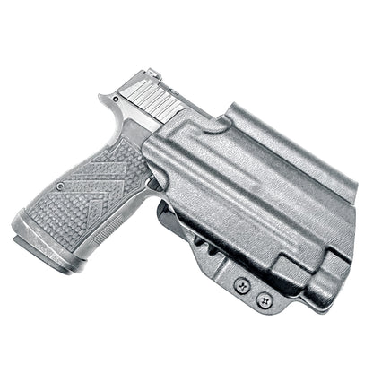 Precision Outside Waistband OWB holster for SIG P365-AXG Legion & TLR-7 HL-X.  Adjustable retention, optics-ready, threaded barrel compatible. Made in the USA.