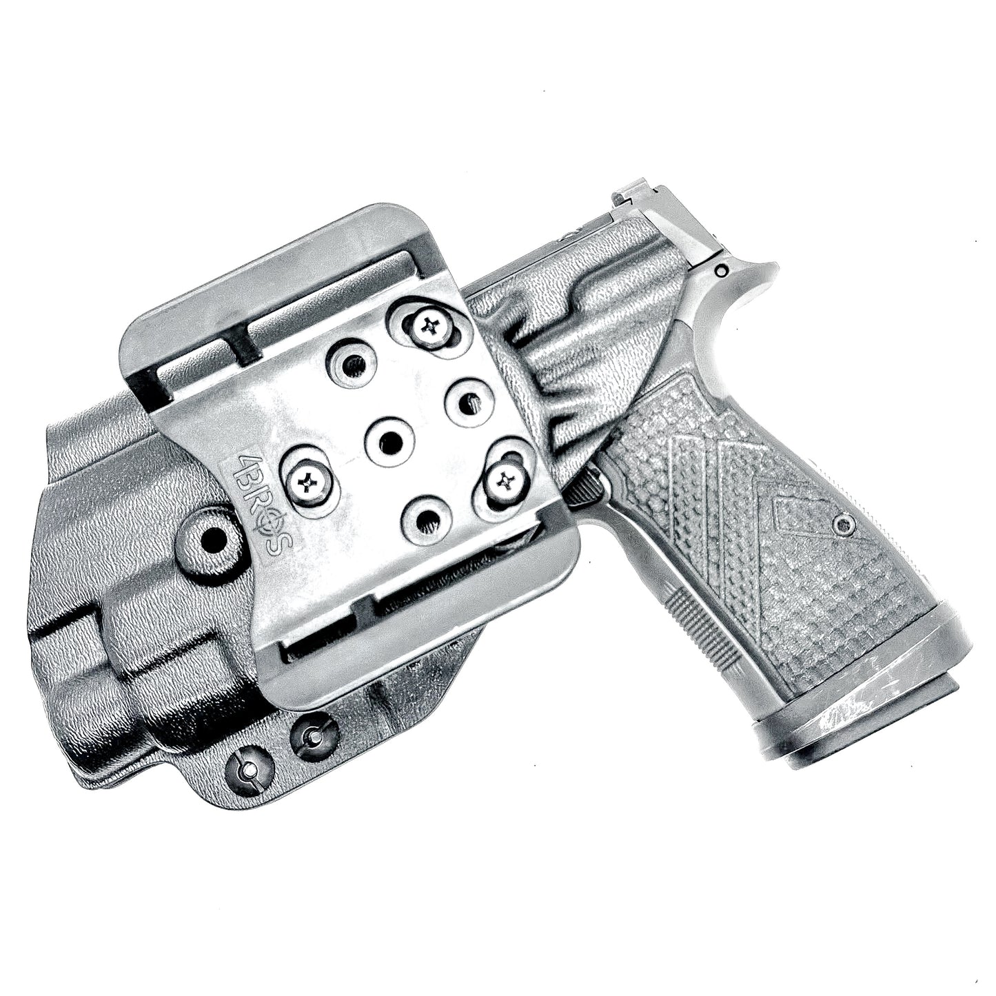 Precision Outside Waistband OWB holster for SIG P365-AXG Legion & TLR-7 HL-X.  Adjustable retention, optics-ready, threaded barrel compatible. Made in the USA.