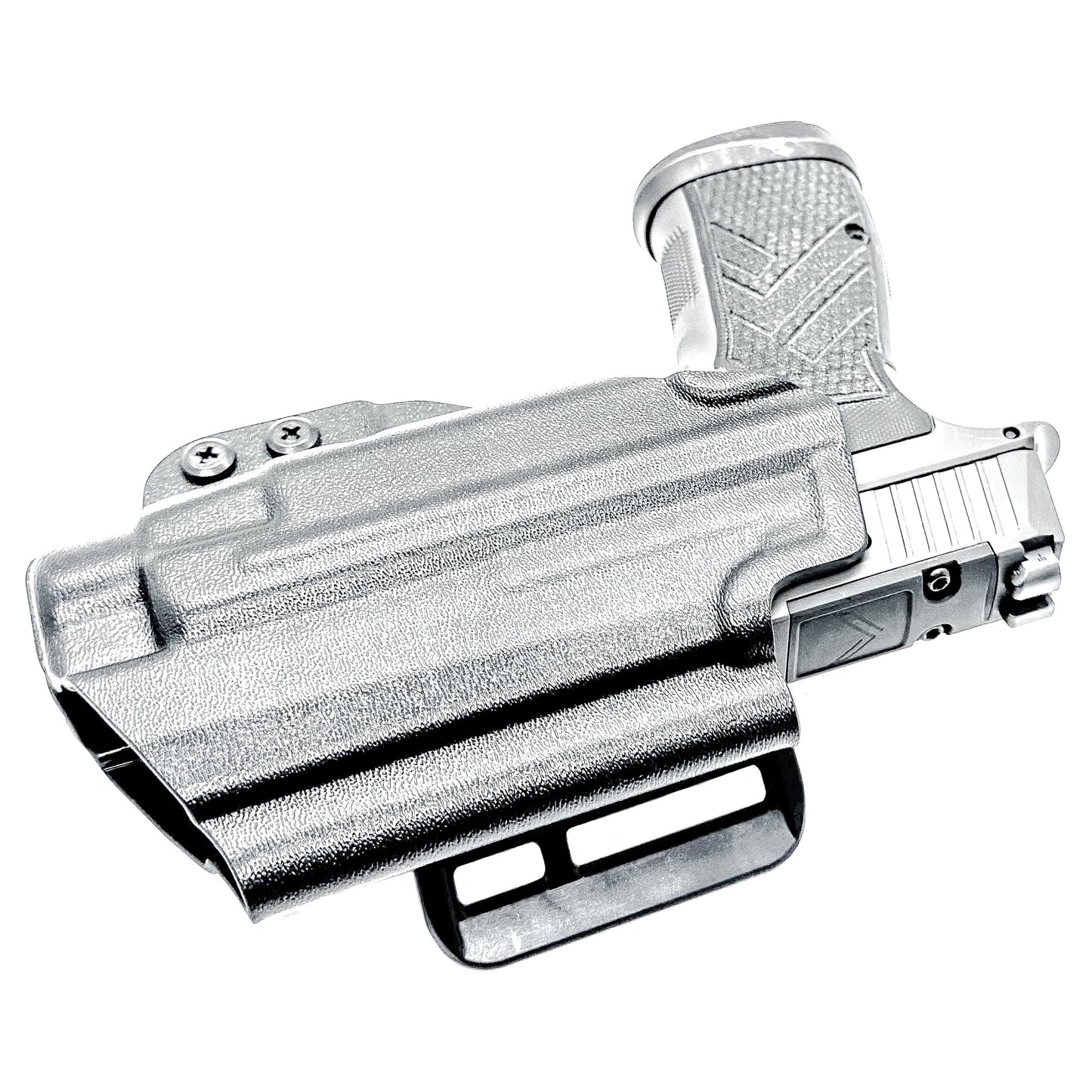 Precision Outside Waistband OWB holster for SIG P365-AXG Legion & TLR-7 HL-X.  Adjustable retention, optics-ready, threaded barrel compatible. Made in the USA.
