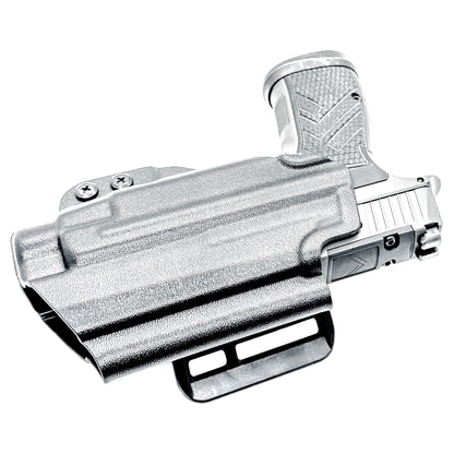 Precision Outside Waistband OWB holster for SIG P365-AXG Legion & TLR-7 HL-X.  Adjustable retention, optics-ready, threaded barrel compatible. Made in the USA.